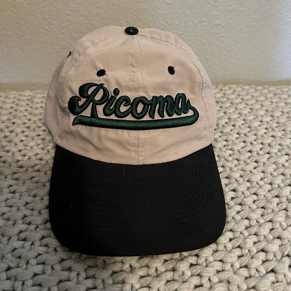 ✅ Ricoma Two-Tone Baseball Cap with Green Script